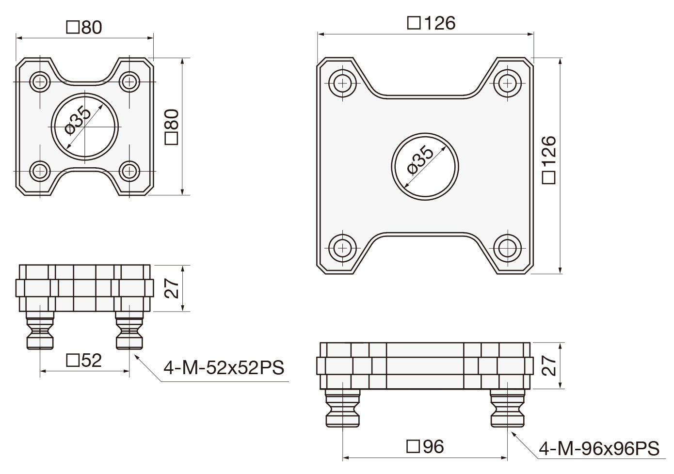 Dimensions of Master Gauging Pallet