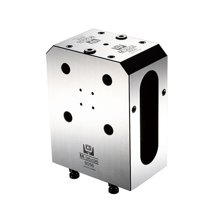 Zero point twin base station for dual vise setup on CNC machine
